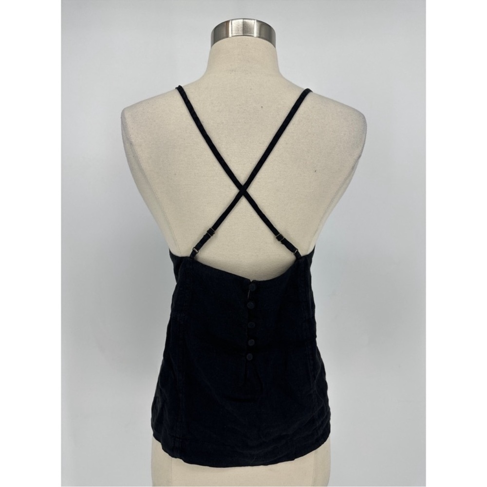 Joie Linen Cross Back Strappy Top